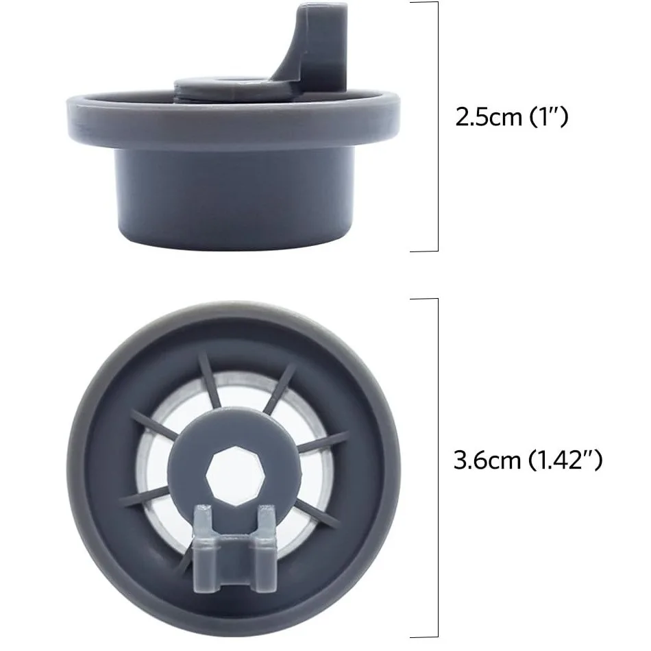 

4 Pack 165314 Dishwasher Lower Rack Wheel Replacement