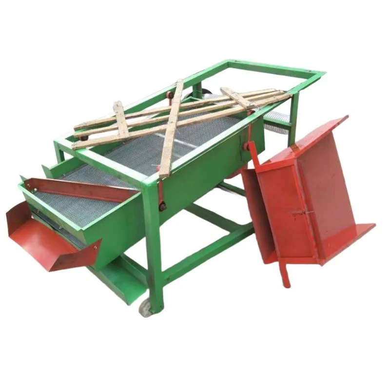 Small Corn Vibrating Sieve Machine Grain Dust Impurity Removal Multifunctional Grain Cleaning and Grading Machine