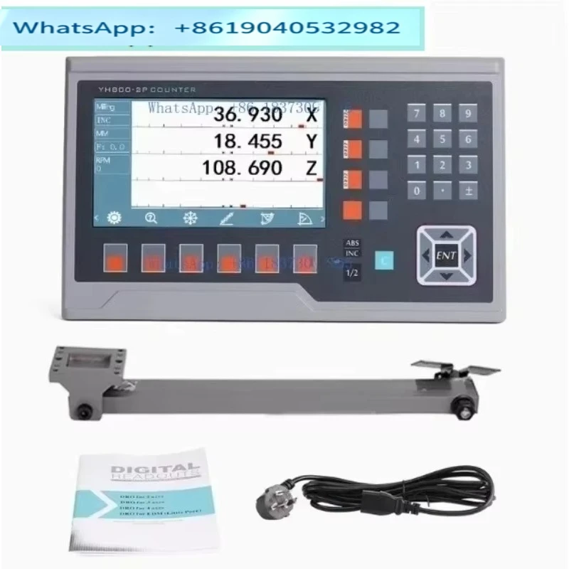 3D Touch Probe RPM 14 Languages LCD DRO YH800-2P YH800-3P YH800-4P 7 Inch Large Metal Display 2 3 4 Axis