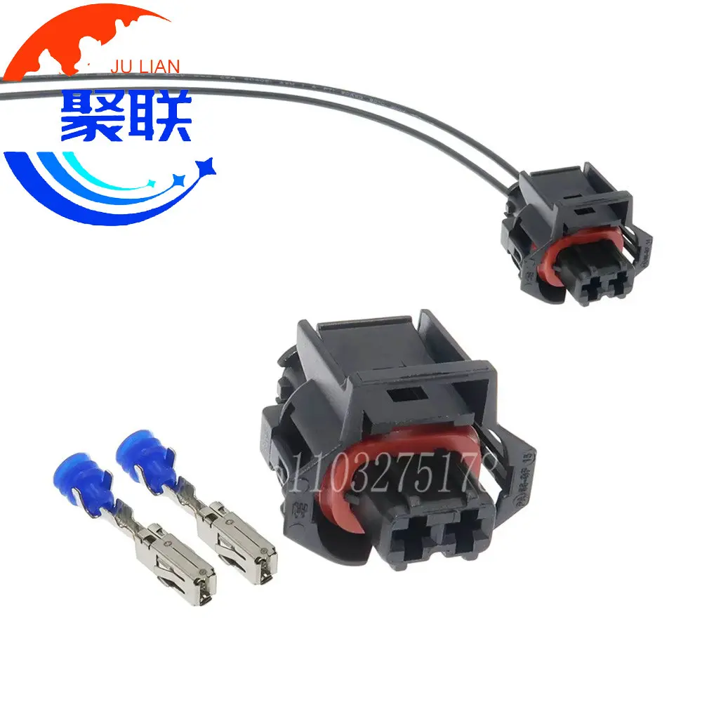 1Set 2Pin 936059-1 Automotive Fuel Injector Crankshaft / Knock Sensor Wire Harness Waterproof Connector for Kia Auto Parts