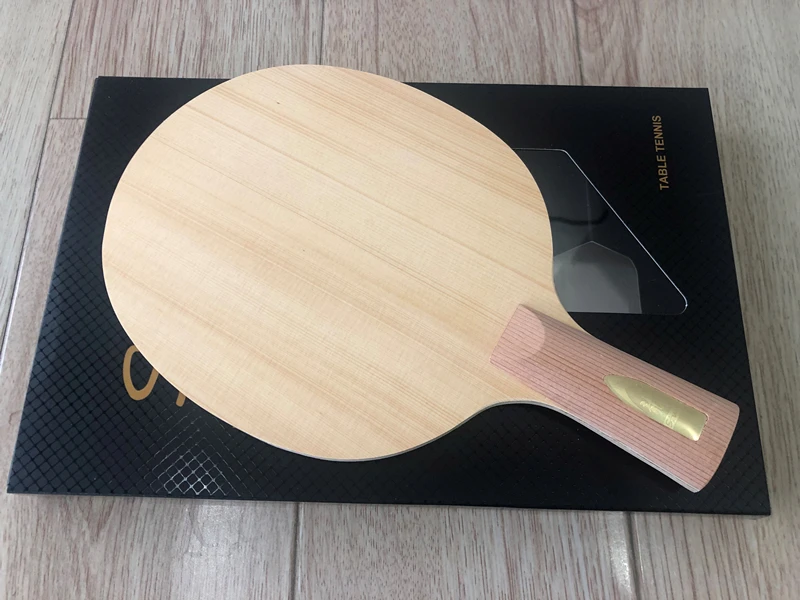 Stuor BLUE Carbon Hinoki Table Tennis Blade Hinoki Wood Ping Pong Racket 7 Layers With Fiber Carbon Fast Attack FL ST CS