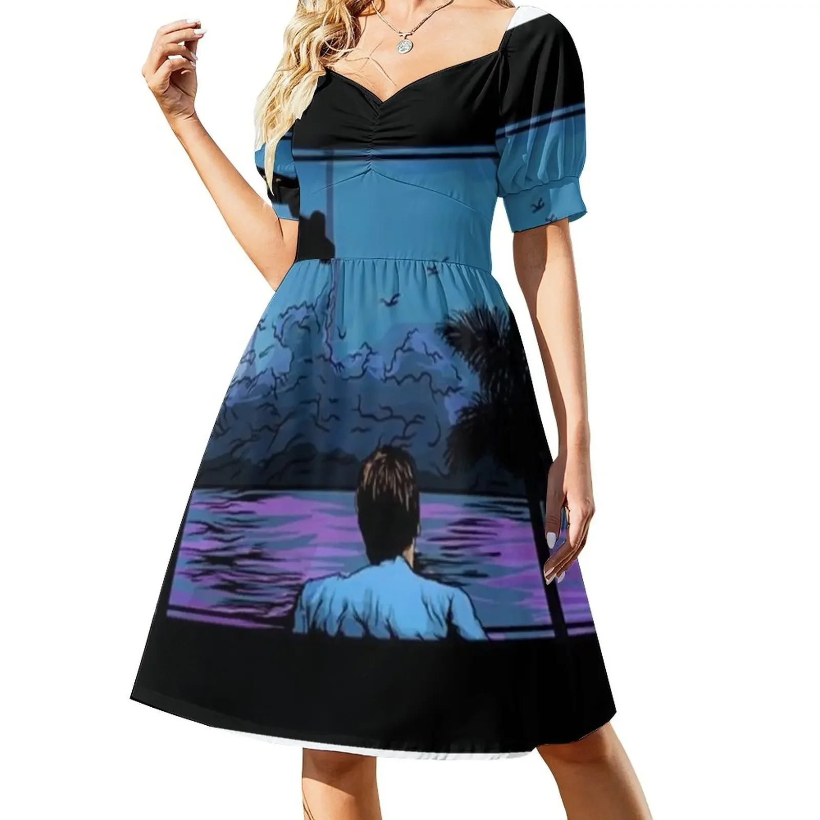 

scarface The World is Yours Short-Sleeved Dress sexy short dresses daring sexy dress for women loose women's dress