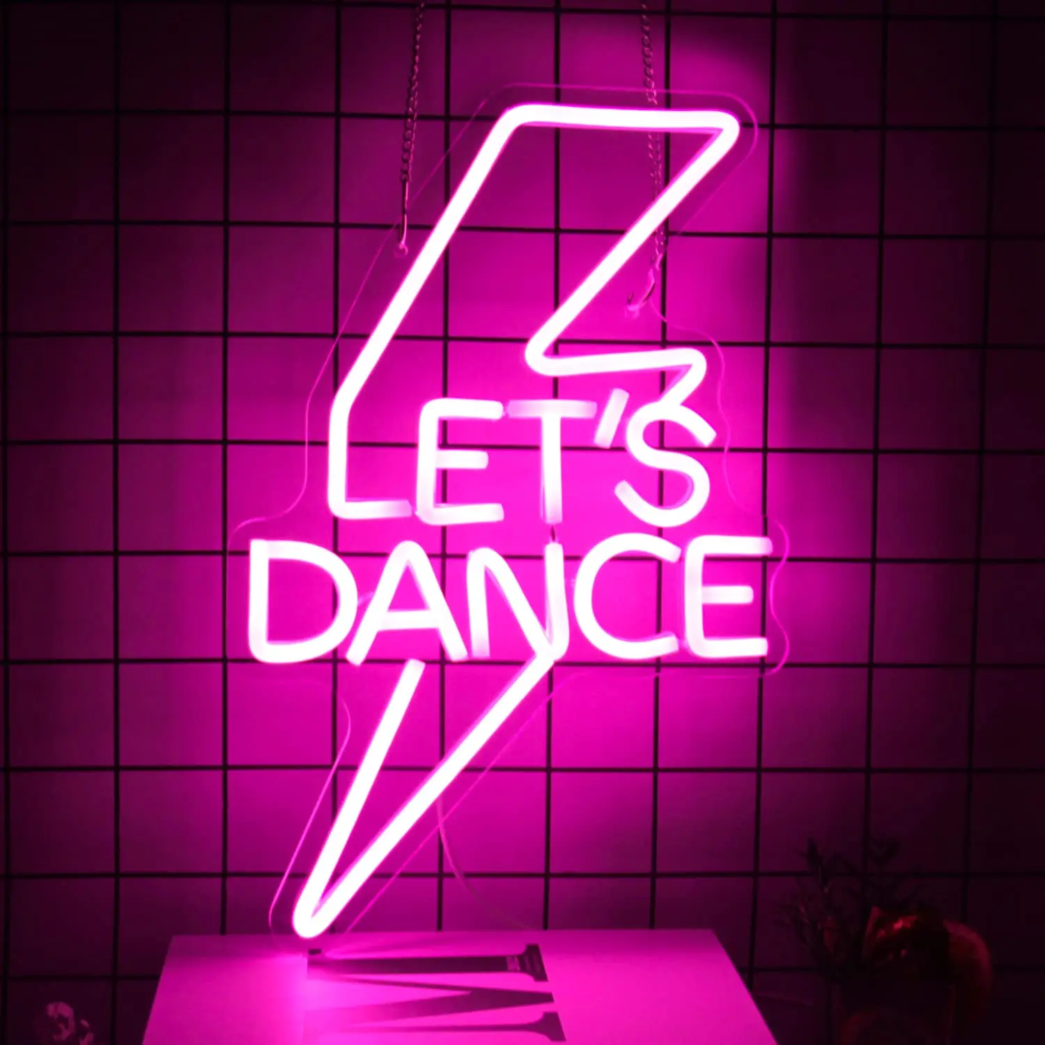

Неоновая вывеска Let's Dance с USB-подсветкой и регулируемой яркостью для спальни, бара, свадьбы, дня рождения, танцевальной вечеринки, выпускного вечера, ночного декора, подарки для девочек