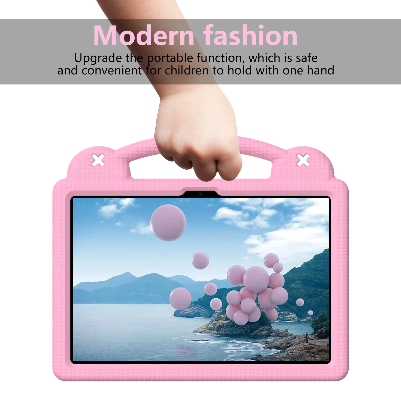 

Kickstand Protect Case Universal For Teclast P50 2025 2024 11 inch Kids Funda Cute Bear DIY EVA Cover With Portable Hand Holder