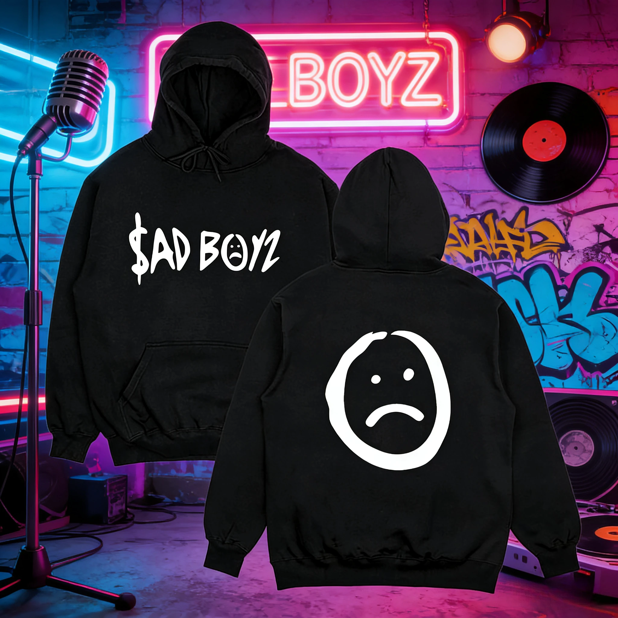 الابتدائية H Merch AD Dollar غطاء البلوز لدينا الرجال والنساء متجر الهيب هوب الخريف الشتاء طباعة 100% قلنسوة من القطن الخالص #1