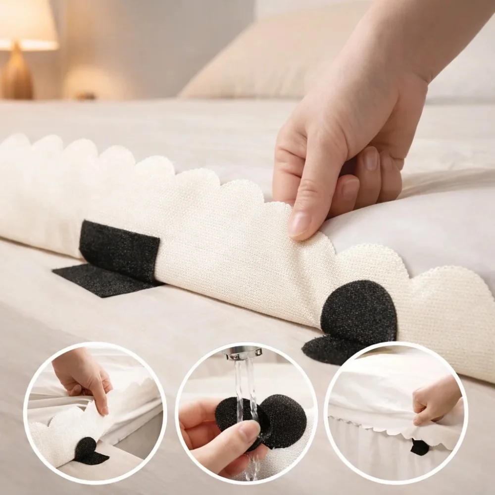 Self Adhesive Hook Loop Tape Slip Resistant Patch for Bed Sheet Mattress Cushion Blanket Fixing Fastener Waterproof Sticky Dot
