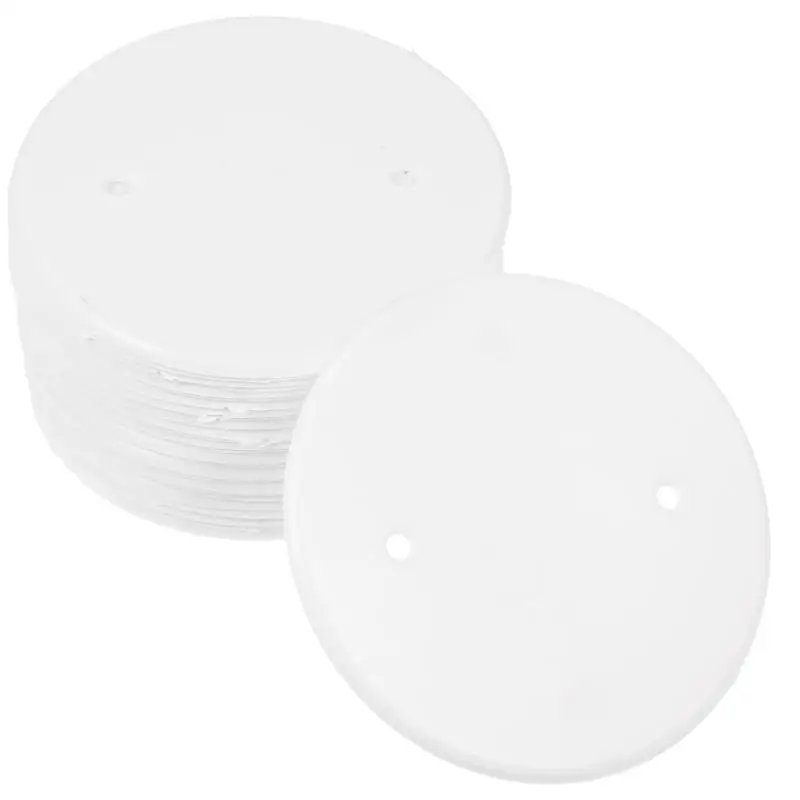 30pcs Ceiling Covers Replacement Round Ceiling Covers Power Cable Protection Board Electrical Panel Covers Wall Plate Box Blank