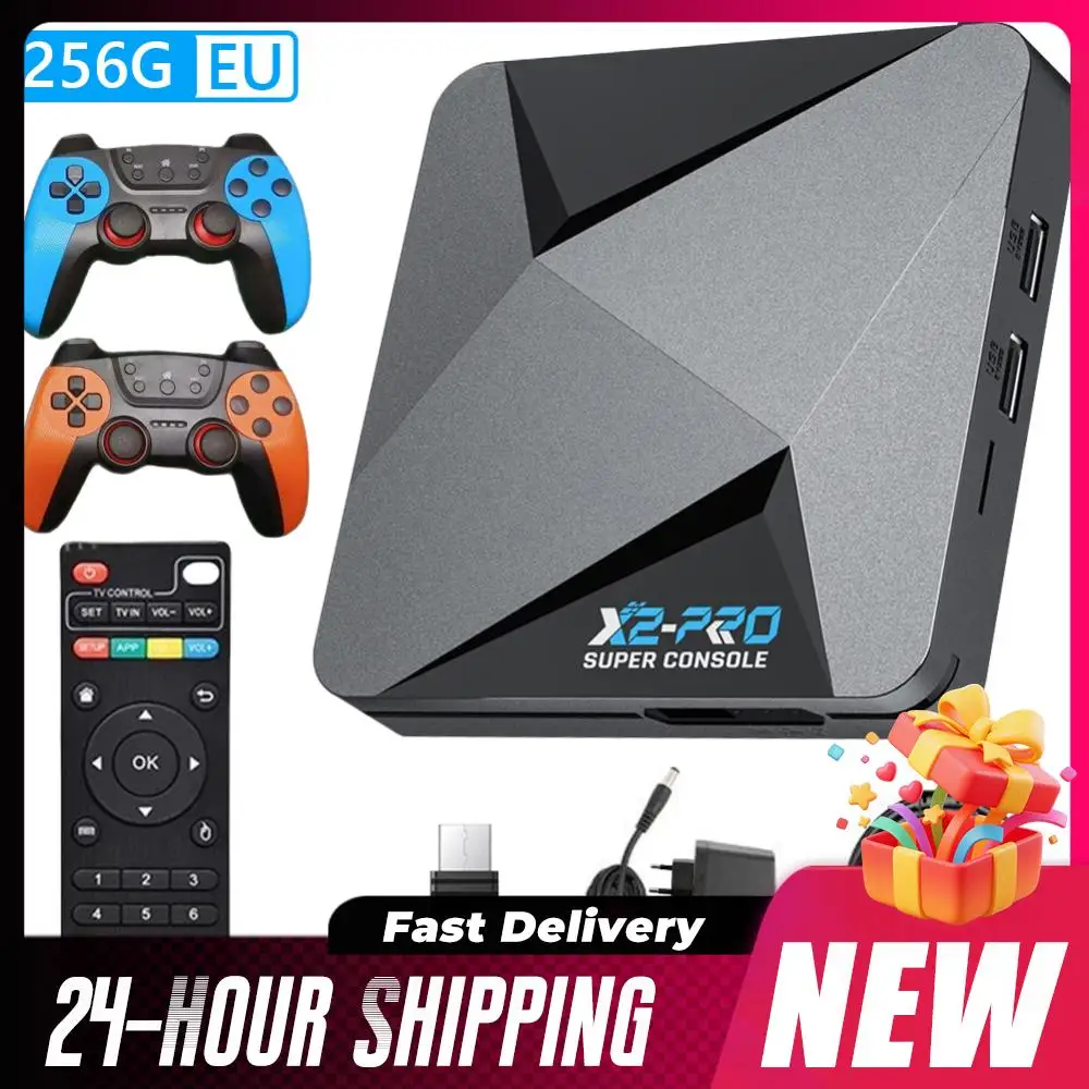 64g EU] KINHANK-Super console de jeu vidéo rétro, X2 Pro, 90000 jeux