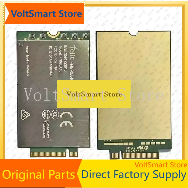 VoltSTelit FN990A28 FN990A40 LTE 5G Module 5G M.2 Data Card Sub-6 MmWave SA And NSA Cat 20 For North America EMEA, APAC