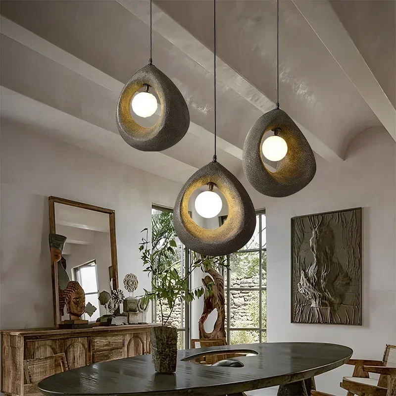 

Nordic Retro LED Pendant Light Modern Hanging Lamp for Dining Living Room Kitchen Loft Vintage Home Chandelier