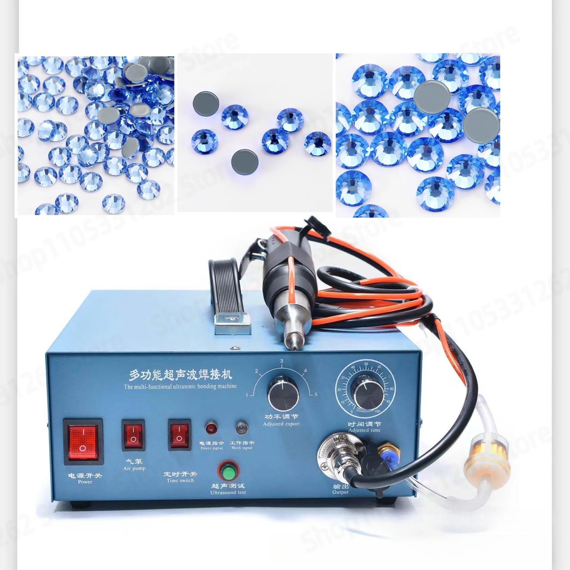 Ultrasonic Point Drill and Diamond Setter, Acrylic Ear Needle Welding Machine with Vacuum Suction Hot Drill