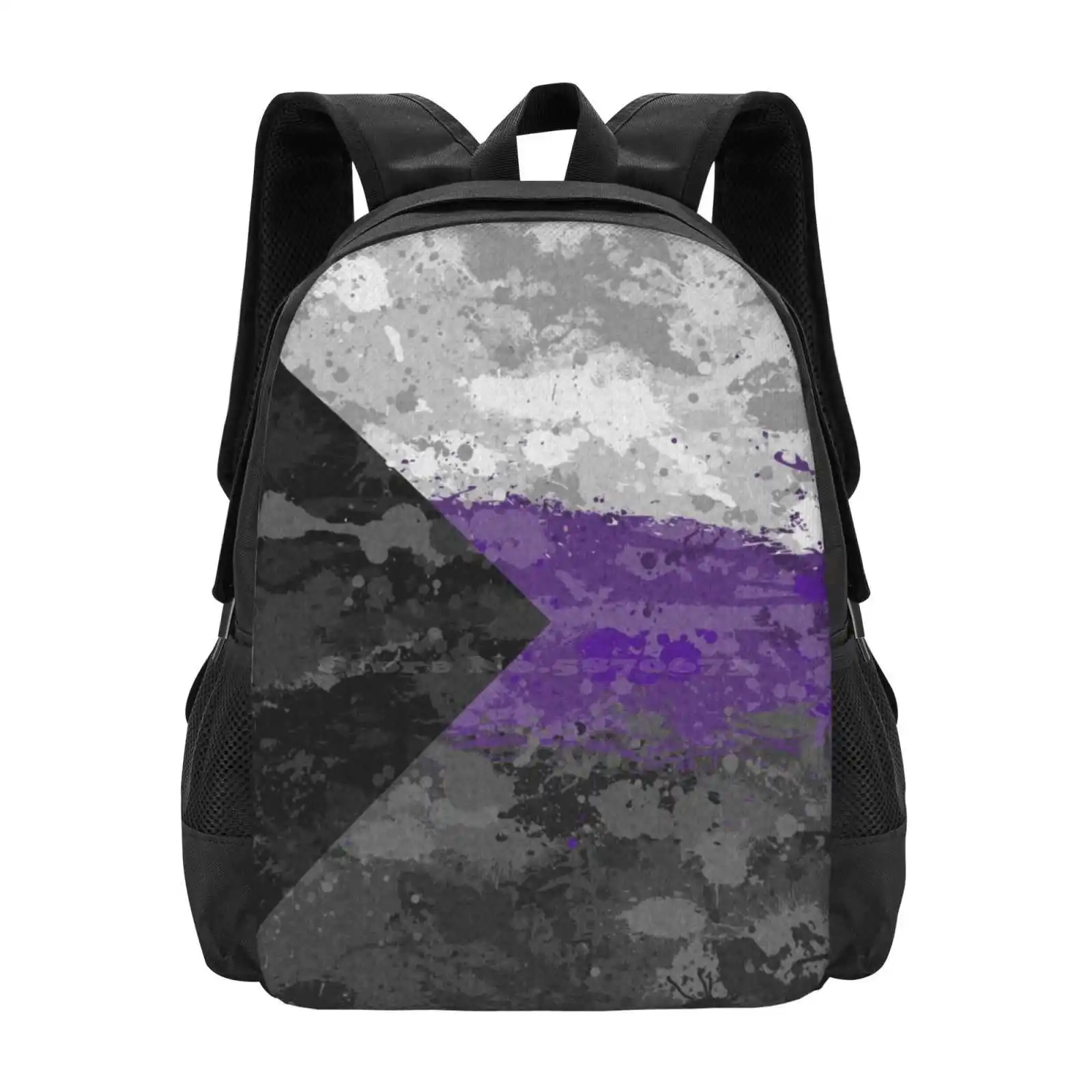 

Демисексуальная сумка с флагом от брызг краски, рюкзак для мужчин, женщин и девочек-подростков, демисексуальная гордость, демисексуальный флаг, флаг гордости