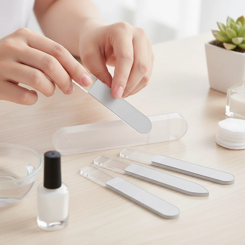 

Nail File for Women Transparent Buffing Polishing Durable Sanding Manicure Professional Nail Art Tool