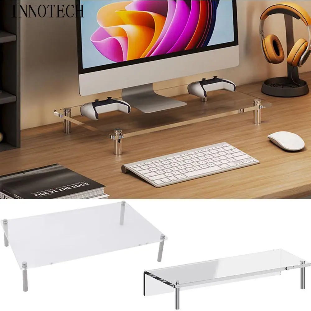 

Компактная акриловая подставка для компьютера, защита шеи, удобная стойка для просмотра по высоте, нескользящая ножка из нержавеющей стали