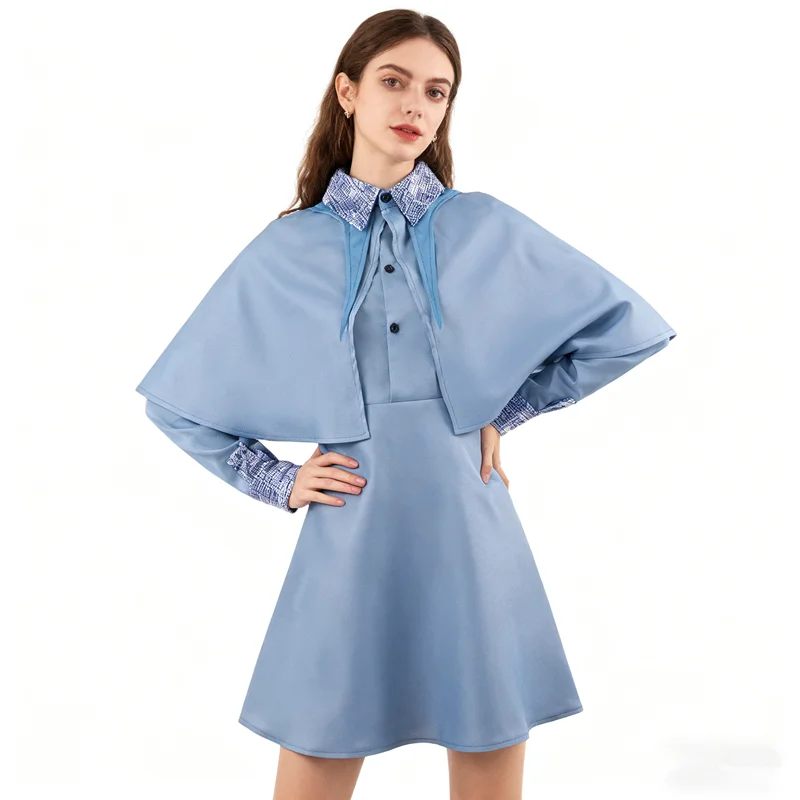 

Костюм для косплея Isabelle Delacour для детей и взрослых, униформа Sвde l'École des Bol, Robe Trempée, аниме Хэллоуин,