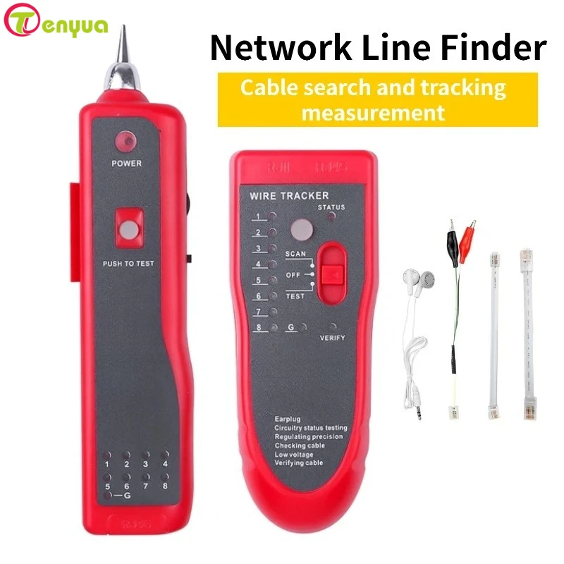 LAN Network Cable Tester Cat5 Cat6 RJ45 UTP STP Line Finder Telephone Wire Tracker Tracer Diagnose Tone Distance Cable Tester