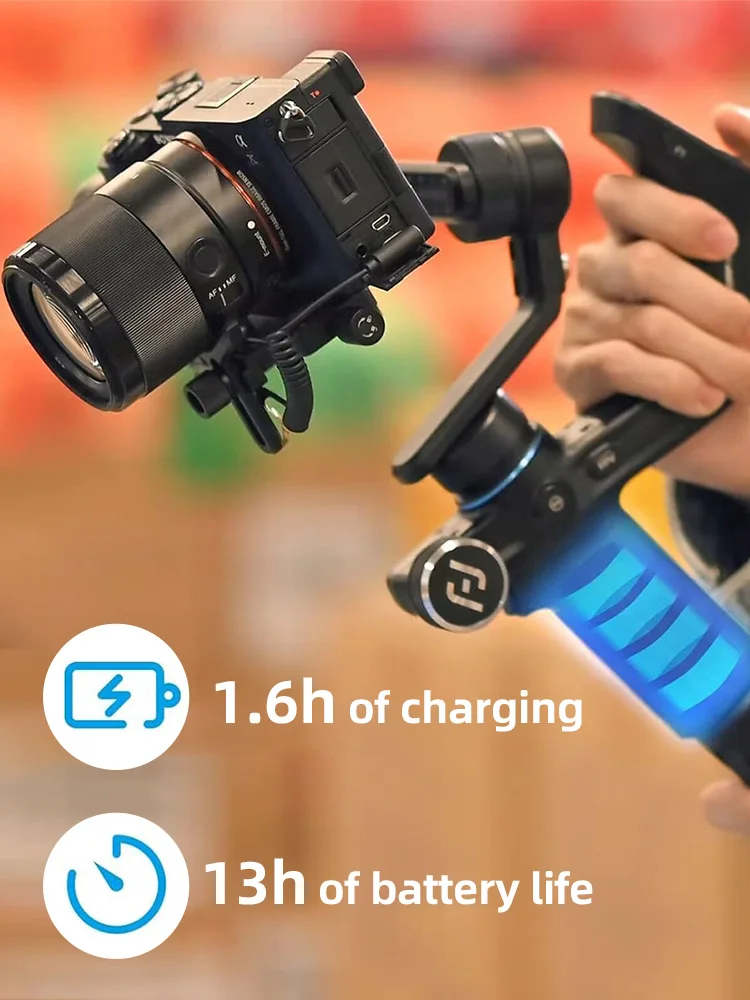 FeiyuTech SCORP Mini Gimbal Stabilizer for Mirrorless Camera Sony ZVE10 Canon Nikon Action GoPro Cell Phone Feiyu Tech