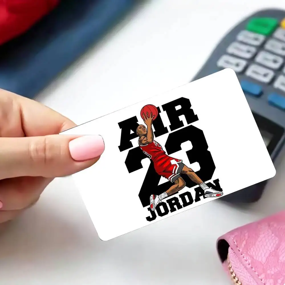 COOL Basketball Michael J-Jordan  4pcs 1Set Card Stickers Small Waterproof Chip 4PCS Card Sticker Anti-Scratch view 2