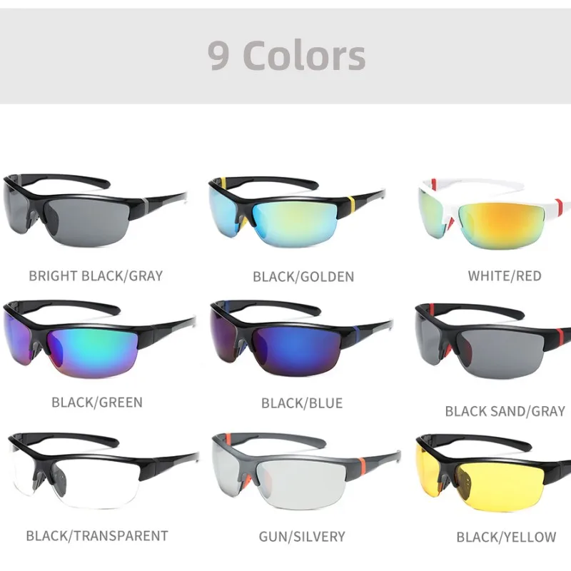 Fashion Sunglasses Men Sport Sunglasses UV 400 Protection Golf Sun Glasses Women Driving Cycling Glasses Fishing Eyewear