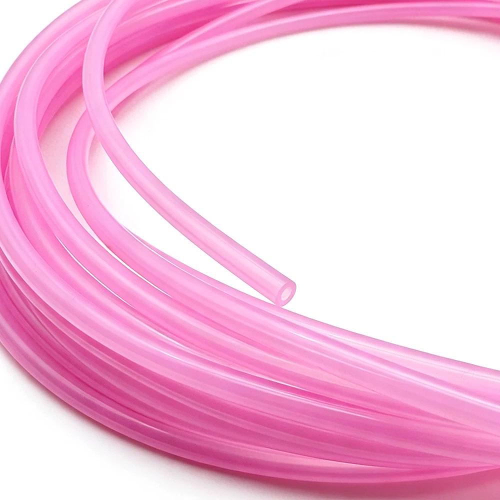ID2mmxOD4mm Pink Food-Grade Silicone Tube 1‑10M Flexible Water Air Hose for Aquarium Pump DIY Craft Project