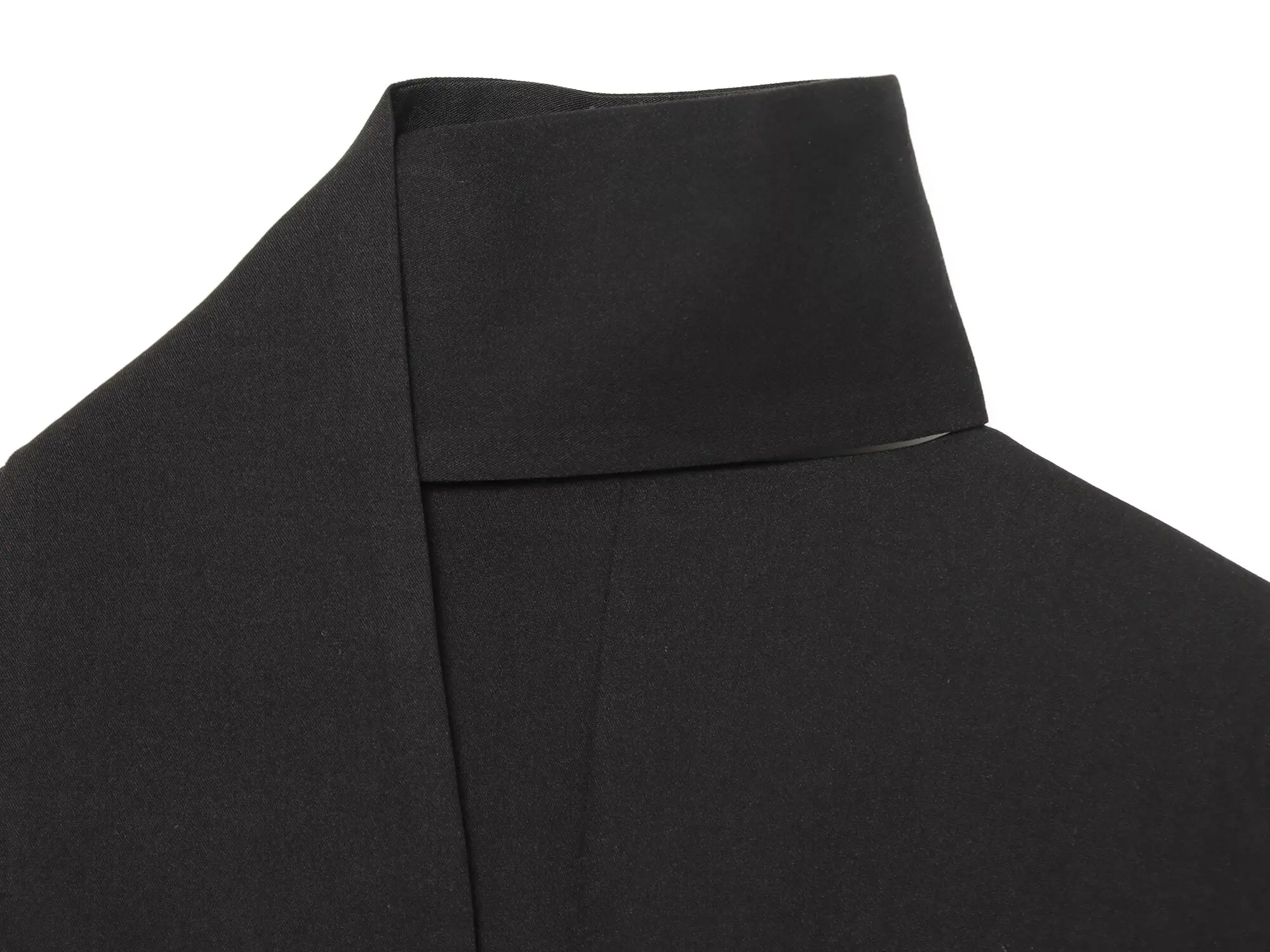 TFMLN Damen Einreihiger Anzugmantel mit V-Ausschnitt, Langen Ärmeln, Tailliertem Schnitt und Schal - Lässiger, Schlanker Pendlermantel für Damen – Detail 15