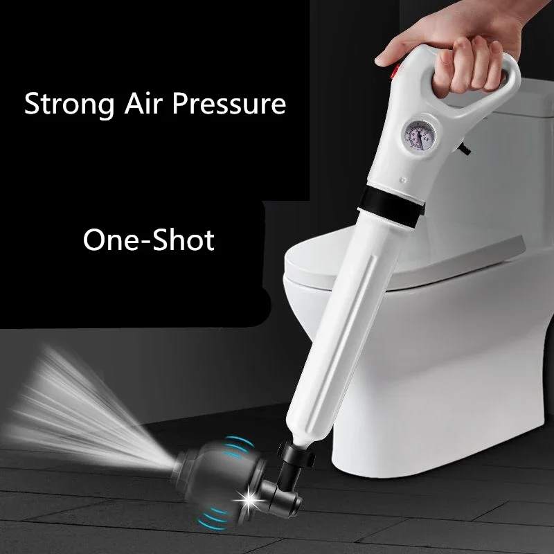 High Pressure Toilet Pipe Dredger Pneumatic Floor Drain Sewer Vegetable Washing Basin Through Piping Unblocker Cleaning Tool