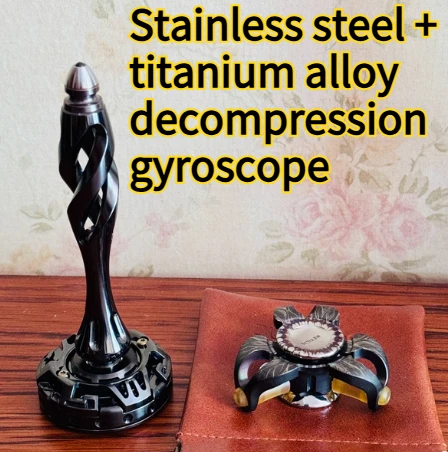 2026 Creative Stainless Steel+titanium Alloy Fingertip Gyroscope Tool Parts EDC Decompression Tool High-end Boyfriend Gift