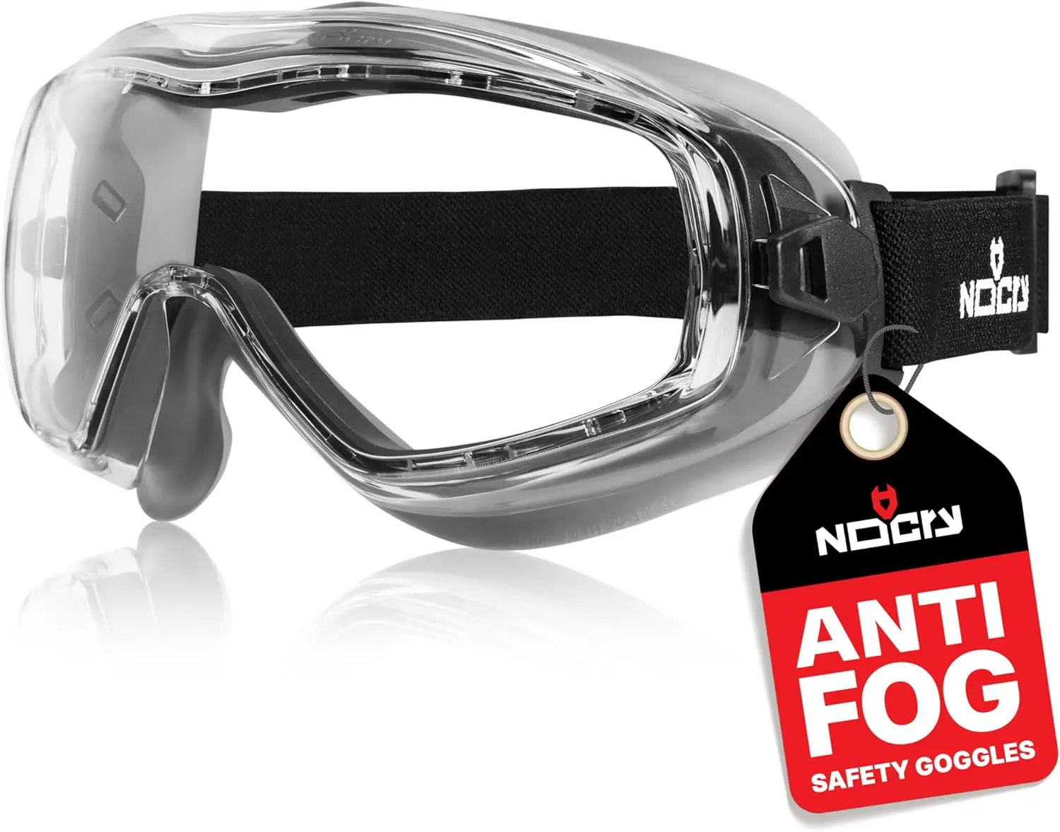 

Anti Fog Safety Goggles for Men and Women with Anti Scratch Coating;Certified Eye Protection with Adjustable Headband