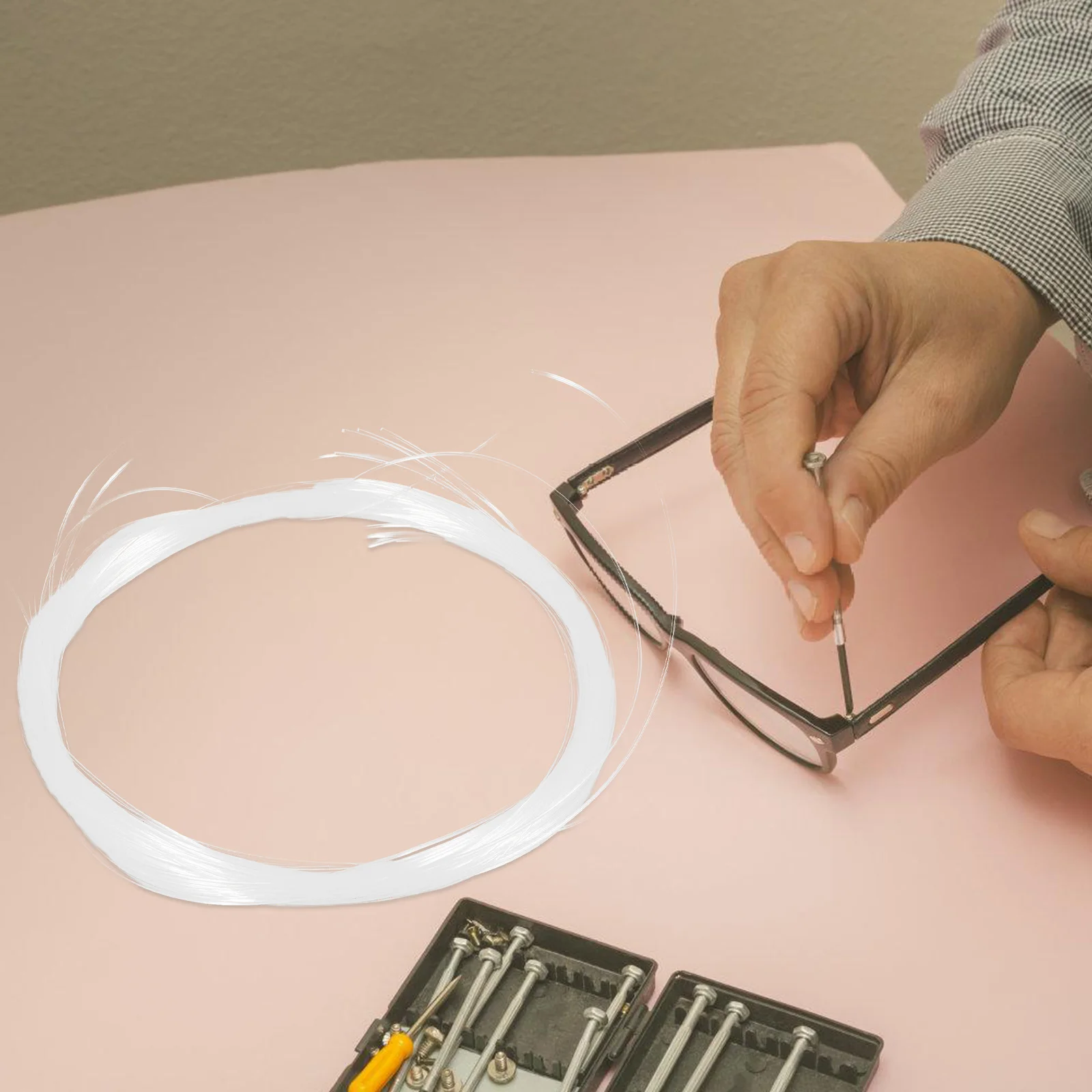 

1 Repair String Heavy Duty Fixing Thread for Eyewear Half-Rimless Frames Repairing Tools Accessories Replacement