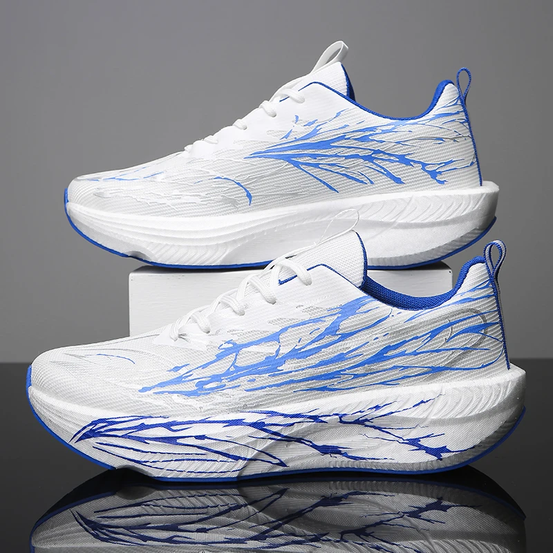 

Кроссовки для бега, дышащие, унисекс, легкие, с мягкой толстой подошвой, с отверстиями, для пар, спортивные кроссовки для женщин и мужчин