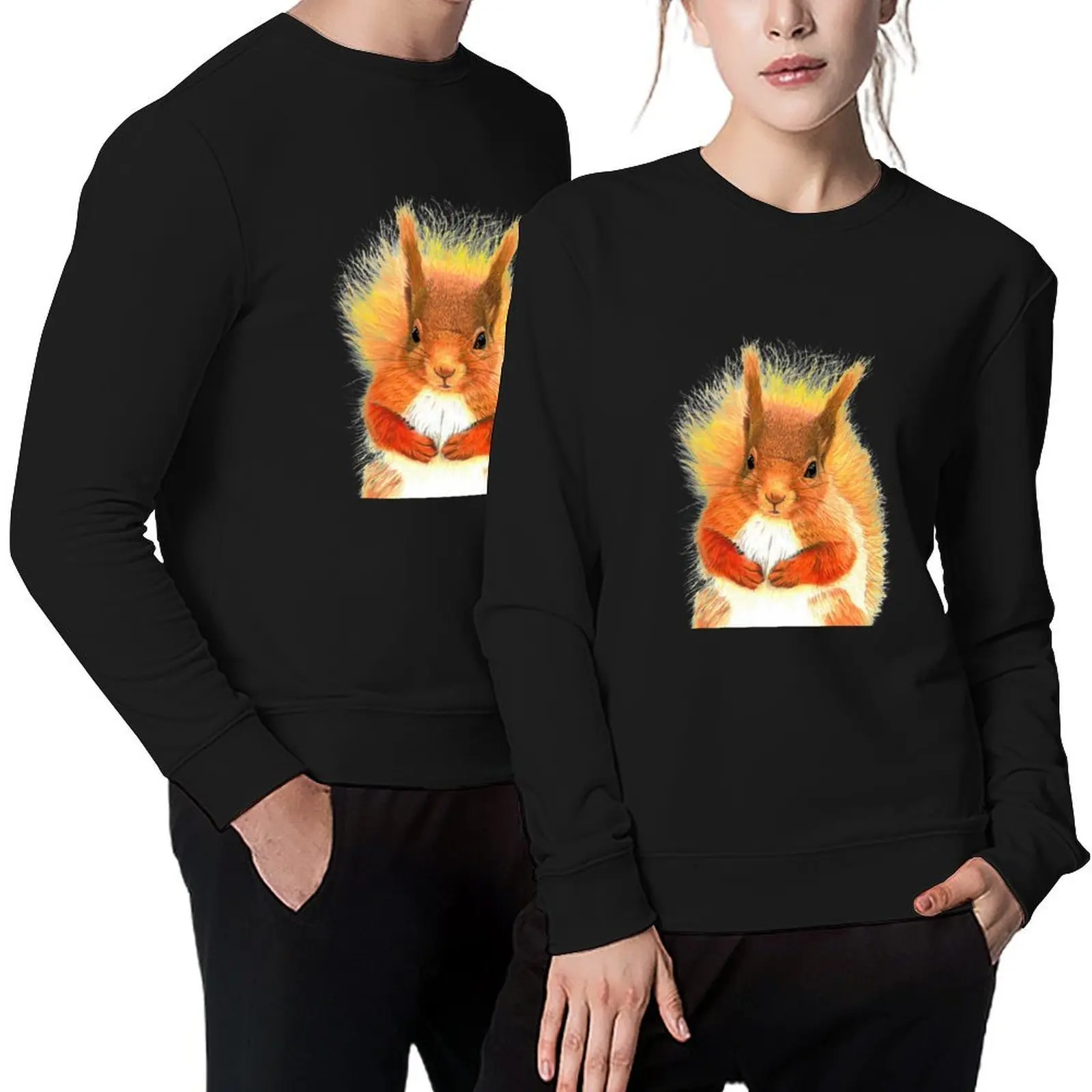 

Rusty the Squirrel - red squirrel art nursery nursery range Pullover tracksuits graphic sweatshirts