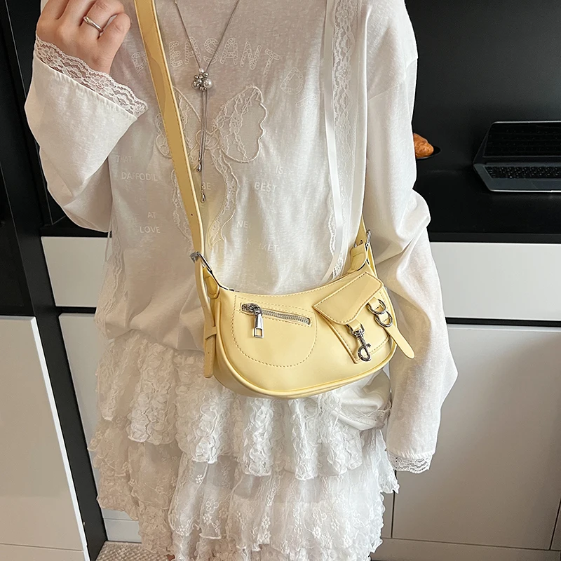 حقيبة يد نسائية جلدية فاخرة بتصميم كلاسيكي على الكتف حقيبة يد كروس لأسلوب المدينة اليومي