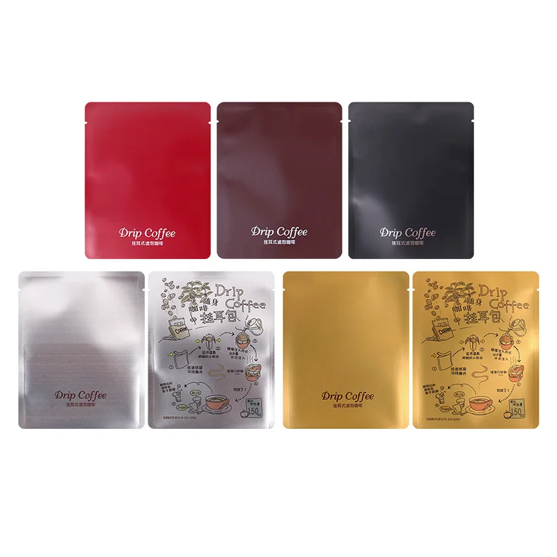 Drip Coffee Packaging Bag Aluminum Foil Bag Hand-made Coffee Filter Paper Outer Bag Aluminum film composite facial mask bag