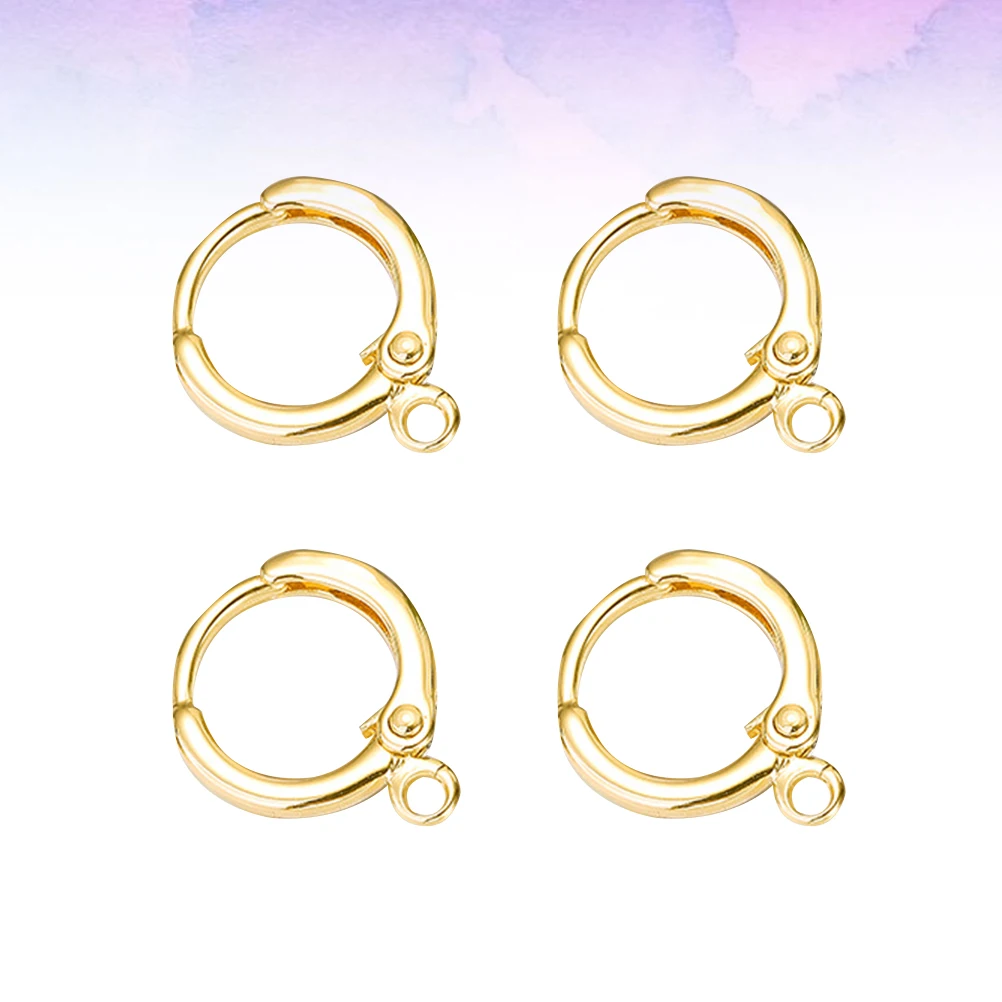 

6pcs Copper Earring Accessories DIY Jewelry Making Supplies Hooks Clips Korean Style Durable Fashionable Ear for Crafting