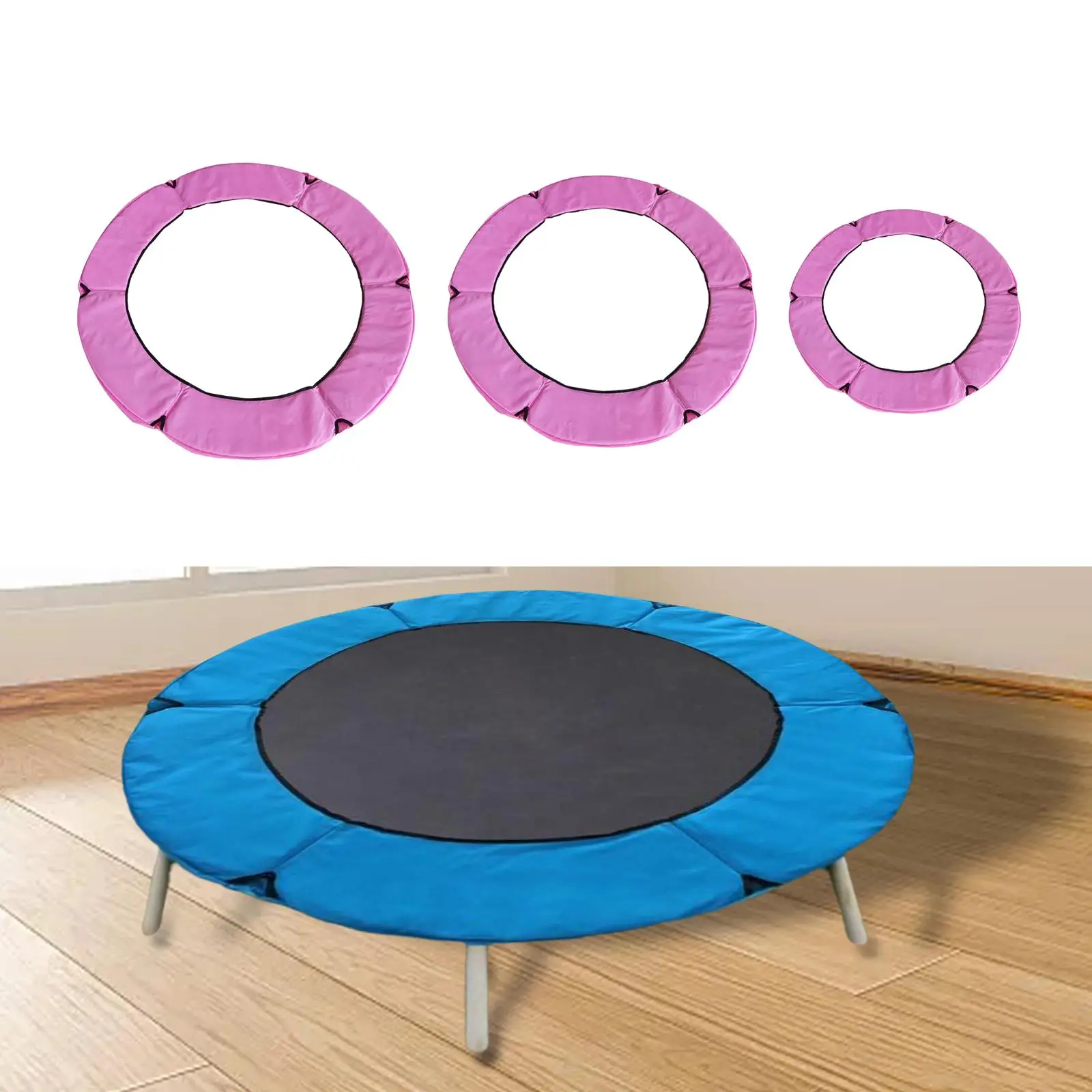 High quality protective cover for trampolines, spring padding included