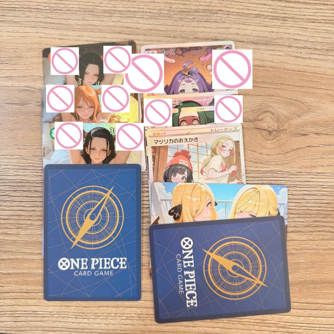 Single Anime Goddess Boa Hancock Nami Nico Robin DIY Glitter Flash Card Acerola Marnie Mallow Cynthia Game Collection Wife Card
