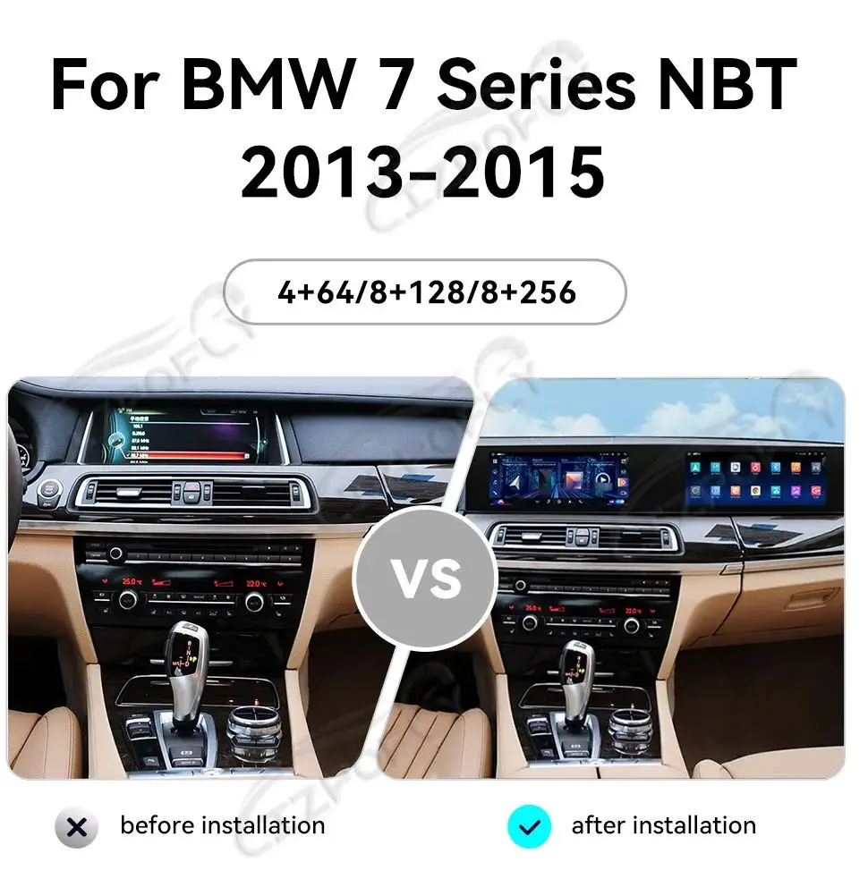 

Carplay Dual 12.3 Inch HD Screen Car Radio For BMW 7 Series NBT 2013-2015 Android 13 Car GPS Navigation Multimedia Player