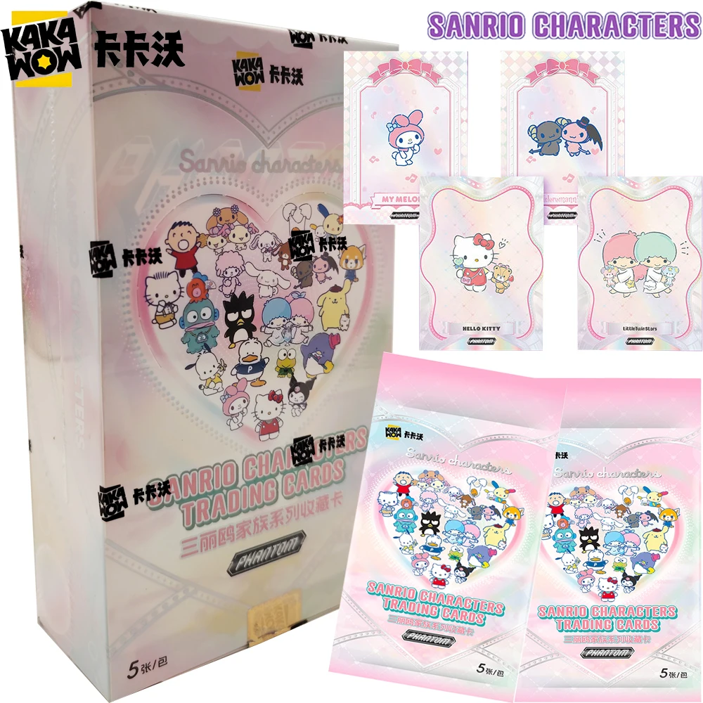 Genuine Kakawow 2025 PHANTOM Sanrio Characters Collection Card Popular Celebrity Family Member Pattern Rare Cards Festival Gifts