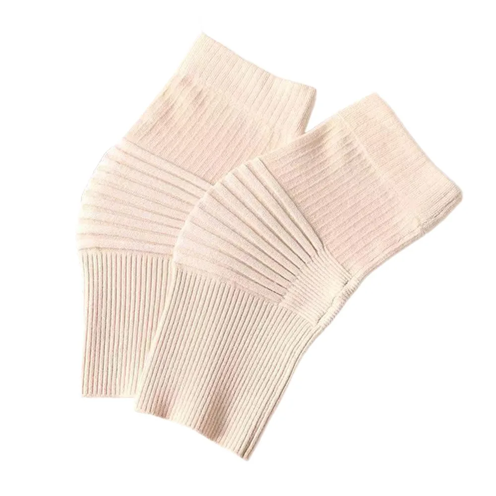 

Sleeve Knitted Knee Brace Pads Protects Joints Unisex Design Cotton Knee Warmers Soft Thermal Stretch Fit Knee Protector