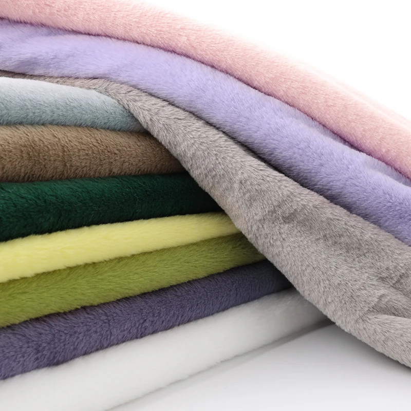 8mm Imitation Rabbit Fur Fabric Soft Short Plush For Warm Scarf, Doll,DIY Plush Toys Fabric Background Display Cloth 50x50cm/1m, image 2