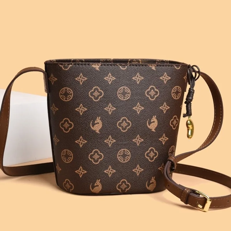 

Женская сумка с принтом в стиле ретро, винтажная сумка на плечо для женщин, модная сумка через плечо Maillard Design для ежедневного использования ‌