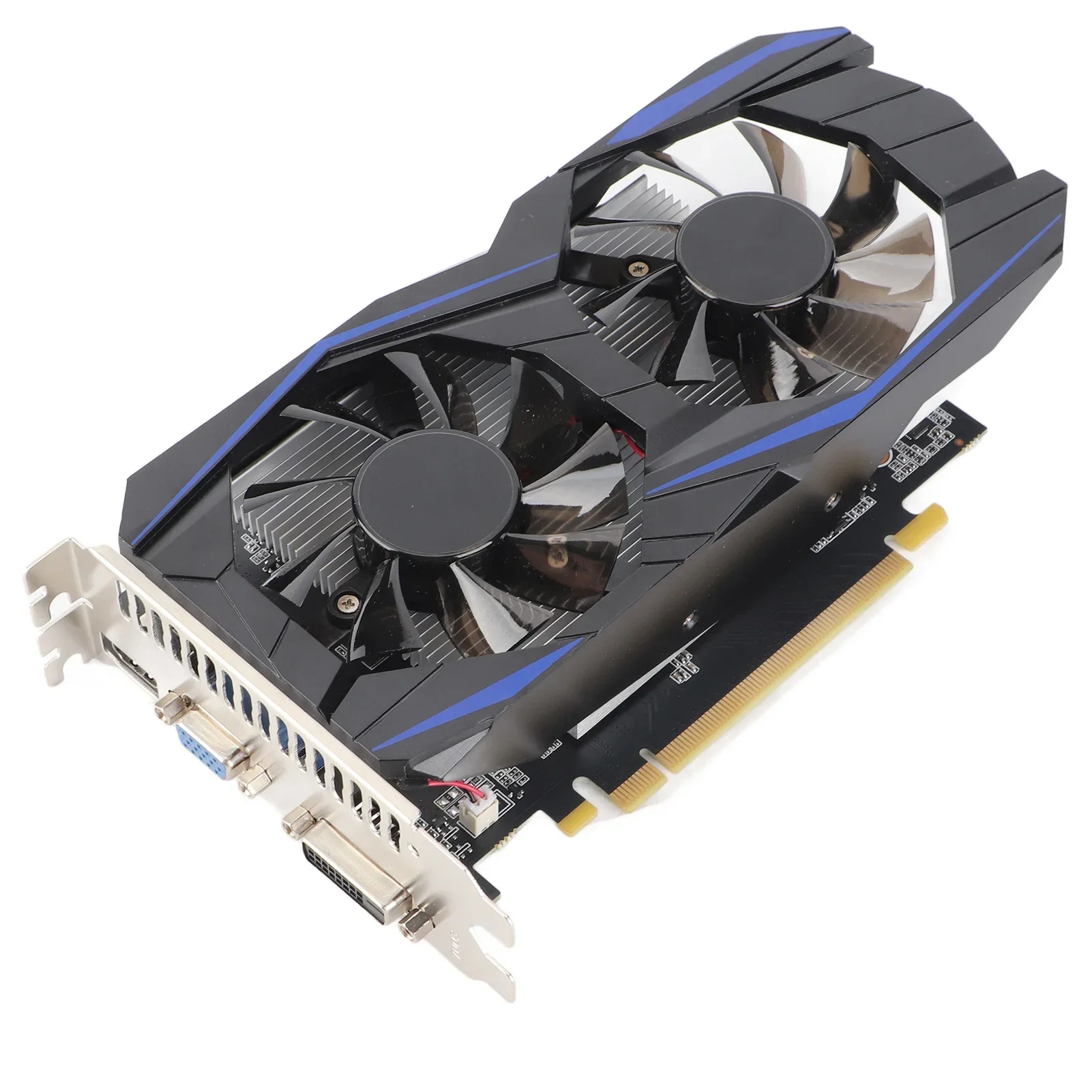Computer Graphics Card Good Performance Low Noise Graphics Card Small Size 128bit  Bit Width for Dual Fan Desktop Computer