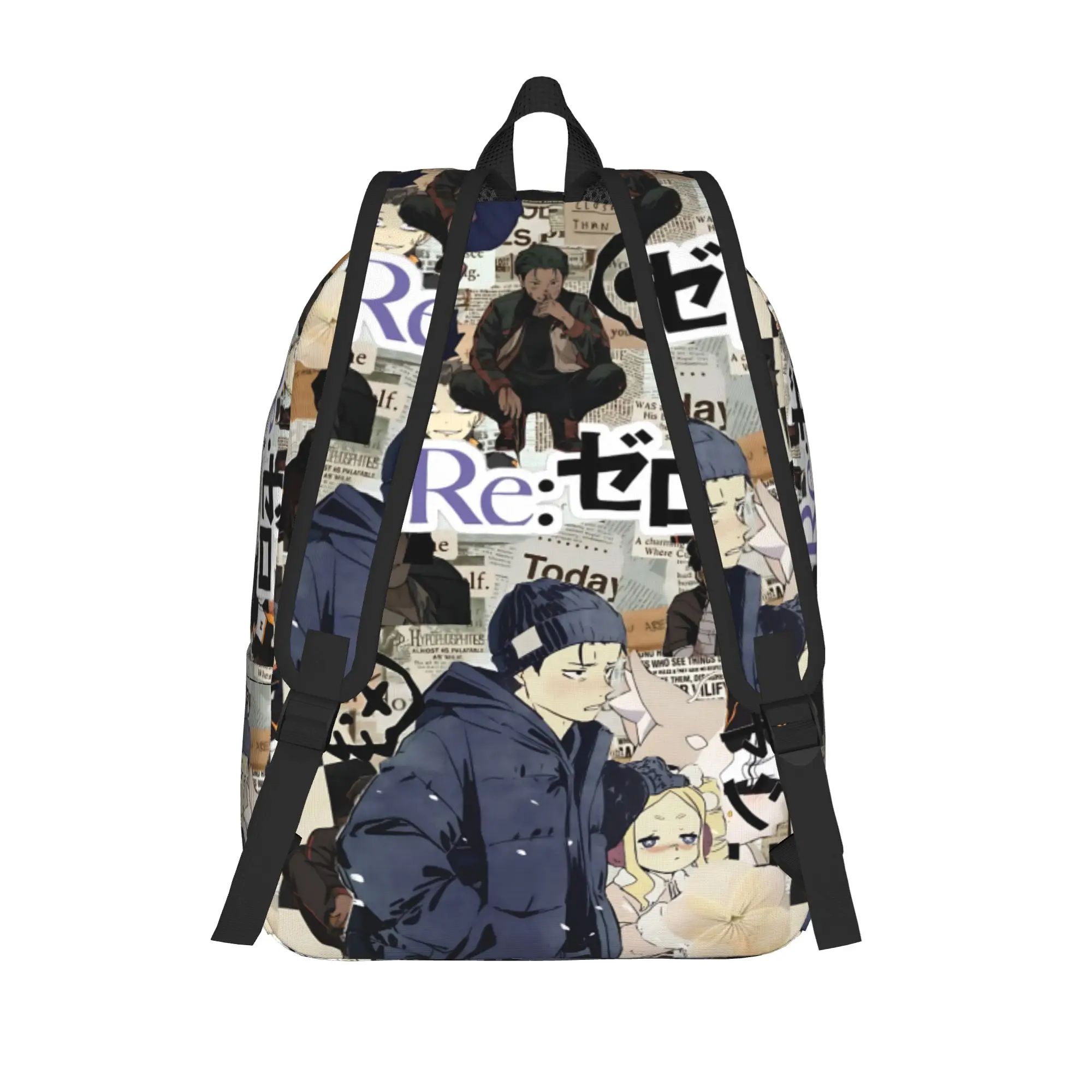 Fashion Re ZERO Anime Backpack  Mochilas Super Quality Camping Sturdy Shoulder Rucksack