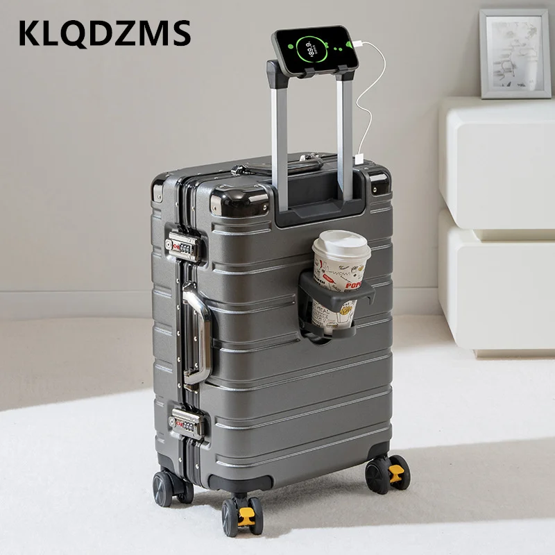 KLQDZMS Carry-on Travel Luggage Large Capacity Anti-scratch Boarding Case Women's Trolley Case 20