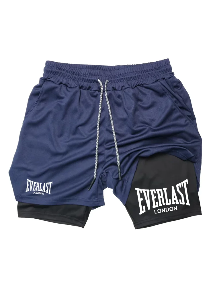 Men's Anime Hunter x Hunter Gym Shorts Bilayer 2-in-1 Breathable Quick-drying Absorb Sweat Sports Short Gym Jogging Pants df0591