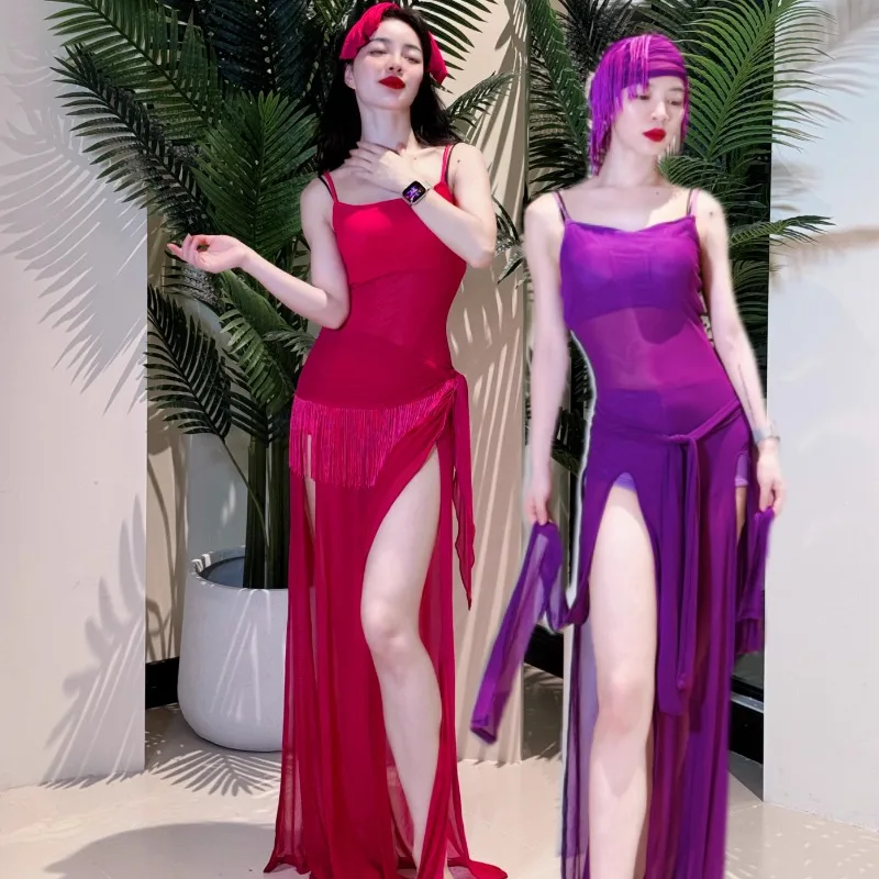 op maat gemaakte buikdanskostuums oefenkostuum Oosterse dansvoorstelling kostuumjurk