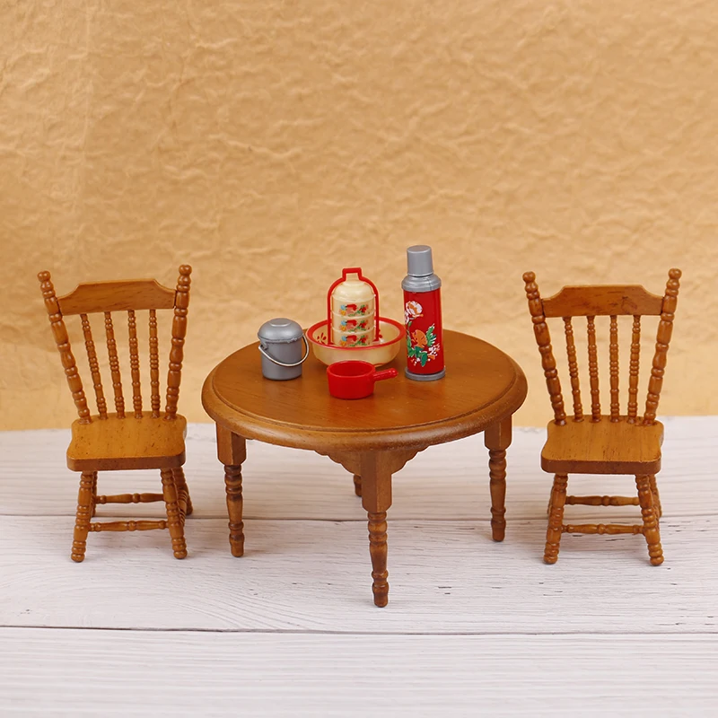 

8pcs/Set Dollhouse Miniature Chinese Wedding Gift Box Vintage Water Bottle Model