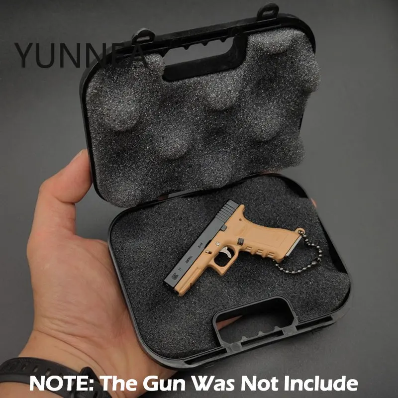 Black Plastic Box for Keychain Glock 17 Desert Eagle Gun Model