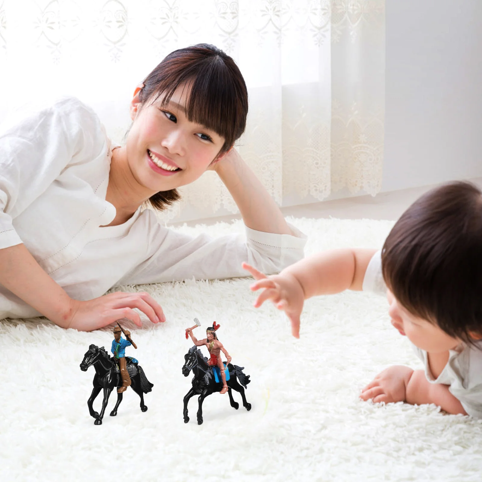 Model Suit Kids Toys Character Models Plastic Desktop Adornment Figures Decorations