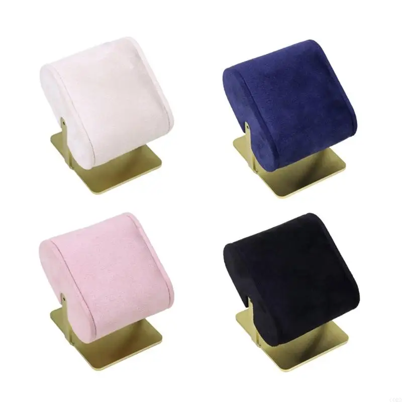 

CORD Stylish Velvets Bracelet Organiser With Metal Base Multi Purpose Jewelry Showcases Stand For Watches Necklaces